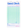 Guest Check Pad With Ruled Back, 15 Lines, One-Part (No Copies), 3.5 x 6.7, 50 Forms/Pad, 50 Pads/Carton