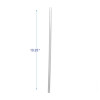 Wrapped Giant Straws, 10.25", Polypropylene, Clear, 100/Pack, 10 Packs/Carton