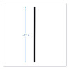 Wrapped Jumbo Straws, 7.75", Polypropylene, Black, 250/Pack, 50 Packs/Carton