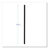 Wrapped Jumbo Straws, 7.75", Polypropylene, Black, 250/Pack, 50 Packs/Carton