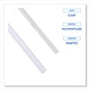 Wrapped Jumbo Straws, 7.75", Polypropylene, Clear, 500/Pack, 24 Packs/Carton