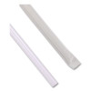 Wrapped Jumbo Straws, 7.75", Polypropylene, Clear, 500/Pack, 24 Packs/Carton