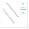 Wrapped Jumbo Straws, 7.75", Polypropylene, Clear, 500/Pack, 24 Packs/Carton