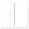 Wrapped Jumbo Straws, 7.75", Plastic, White/Red Stripe, 400/Pack, 25 Packs/Carton