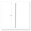 Wrapped Jumbo Straws, 7.75", Plastic, White/Red Stripe, 400/Pack, 25 Packs/Carton