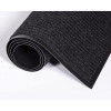 Needle-Rib Wiper/Scraper Mat, Rectangular, Charcoal Gray Ribbed Surface, 36" x 60"