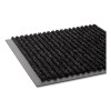 Needle-Rib Wiper/Scraper Mat, Rectangular, Charcoal Gray Ribbed Surface, 48" x 72"