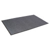 Needle-Rib Wiper/Scraper Mat, Rectangular, Gray Ribbed Surface, 48" x 72"