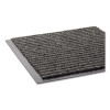 Needle-Rib Wiper/Scraper Mat, Rectangular, Gray Ribbed Surface, 48" x 72"