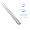 Unwrapped Paper Straws, 7.75 x 0.25, White, 4,800/Carton