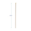 Unwrapped Paper Straws, 7.75 x 0.25, White, 4,800/Carton