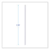 Individually Wrapped Paper Straws, 7.75 x 0.25, White, 3,200/Carton