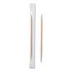 Cello-Wrapped Round Wood Toothpicks, 2.5", Natural, 1,000/Box, 15 Boxes/Carton