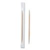 Cello-Wrapped Round Wood Toothpicks, Mint, 2.5", Natural, 1,000/Box, 15 Boxes/Carton