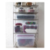 Clever Store Basic Latch-Lid Container, 23.75 Gal, 17.75" x 29" x 13.25", Clear