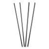 Sip Straws, 7.5", Plastic, Black, 10,000/Carton