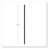 Cocktail Straws, 8", Polypropylene, Black, 500/Pack, 10 Packs/Carton