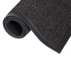 Super-Soaker Wiper/Scraper Mat With Gripper Bottom, Rectangular, Charcoal Gray Loop Pile Surface, 24" x 36"