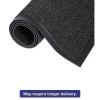 Super-Soaker Wiper/Scraper Mat With Gripper Bottom, Rectangular, Charcoal Gray Loop Pile Surface, 24" x 36"