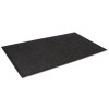 Super-Soaker Wiper/Scraper Mat With Gripper Bottom, Rectangular, Charcoal Gray Loop Pile Surface, 24" x 36"