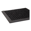 Super-Soaker Wiper/Scraper Mat With Gripper Bottom, Rectangular, Charcoal Gray Loop Pile Surface, 46" x 72"