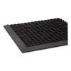 Super-Soaker Wiper/Scraper Mat With Gripper Bottom, Rectangular, Charcoal Gray Loop Pile Surface, 36" x 10 Ft