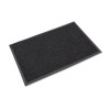 Super-Soaker Wiper/Scraper Mat With Gripper Bottom, Rectangular, Charcoal Gray Loop Pile Surface, 36" x 10 Ft