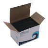 Single-Tube Stir-Straws, 5.25", Polypropylene, Black, 1,000/Pack, 10 Packs/Carton