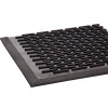 Crown-Tred Indoor/Outdoor Scraper Mat, Black Loop-Twist Ribbed Rubber Surface, 43.75" x 66.75"