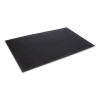 Crown-Tred Indoor/Outdoor Scraper Mat, Black Loop-Twist Ribbed Rubber Surface, 43.75" x 66.75"