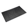 Safewalk-Light Wet/Oily Floor Anti-Fatigue Drainage Mats, 0.5" Thick, 36" x 60", Black Perforated Surface
