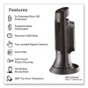 Digital Ceramic Mini Tower Heater, 1,500 W, 10 x 7.63 x 14, Black