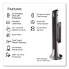 Digital Tower Heater, 1,500 W, 10.12 x 8 x 23.25, Black