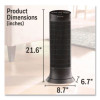 Digital Tower Heater, 1,500 W, 10.12 x 8 x 23.25, Black
