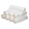 Can Liners, 56 Gal, 16 Mic, 43" x 48", Natural, 20 Bags/Roll, 10 Rolls/Carton