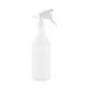 Embossed Plastic Spray Bottle, 32 Oz, Clear, 24/Carton