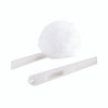 Deluxe Toilet Bowl Mop, 12" Handle, 2" Mop Head, White, 25/Carton