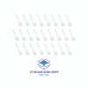 Deluxe Toilet Bowl Mop, 12" Handle, 2" Mop Head, White, 25/Carton