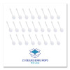 Deluxe Toilet Bowl Mop, 12" Handle, 2" Mop Head, White, 25/Carton