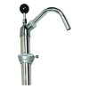 Bottle Pump, 22 Oz Output, Steel, 42.5" Tall, Chrome, 6/Carton