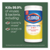 Disinfecting Wipes, Bleach Free Cleaning Wipes, 1-Ply, 7 x 8, Crisp Lemon, White, 35/Canister, 12 Canisters/Carton