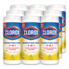 Disinfecting Wipes, Bleach Free Cleaning Wipes, 1-Ply, 7 x 8, Crisp Lemon, White, 35/Canister, 12 Canisters/Carton