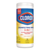 Disinfecting Wipes, Bleach Free Cleaning Wipes, 1-Ply, 7 x 8, Crisp Lemon, White, 35/Canister, 12 Canisters/Carton