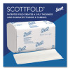 Pro Scottfold Towels, 1-Ply, 7.8 x 12.4, White, 175 Towels/Pack, 25 Packs/Carton