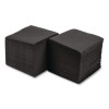Embossed Beverage Napkins, 1-Ply, 10 x 10, Black, 1,000/Carton