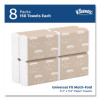 Multi-Fold Paper Towels, Convenience, 9.2 x 9.4, White, 150/Pack, 8 Packs/Carton