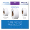 Essential Jrt Jumbo Roll Bathroom Tissue, Septic Safe, 2-Ply, 3.55" x 1,000 Ft, White, 4 Rolls/Carton