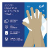 Multi-Fold Towels, Absorbency Pockets, 1-Ply, 9.2 x 9.4, White, 250 Sheets/Pack, 12 Packs/Carton