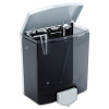 Surface-Mounted Liquid Soap Dispenser, 40 Oz, 5.81 x 3.31 x 6.88, Black/Gray