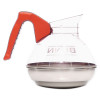 Easy Pour Decanter, 64 Oz, Orange Handle